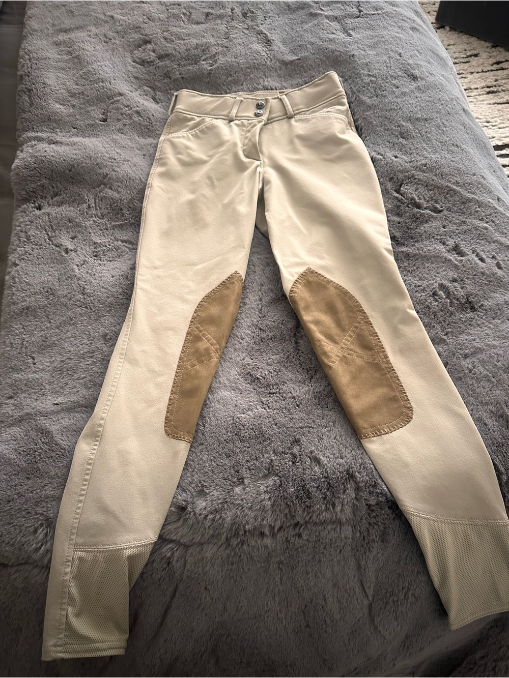 Kids R.J classics Riding Breeches with Tan Knee Patches